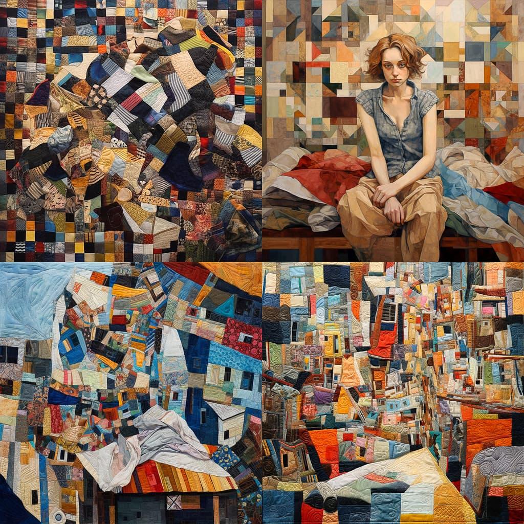 Patchwork style, Midjourney V5.1, render 1 of 4