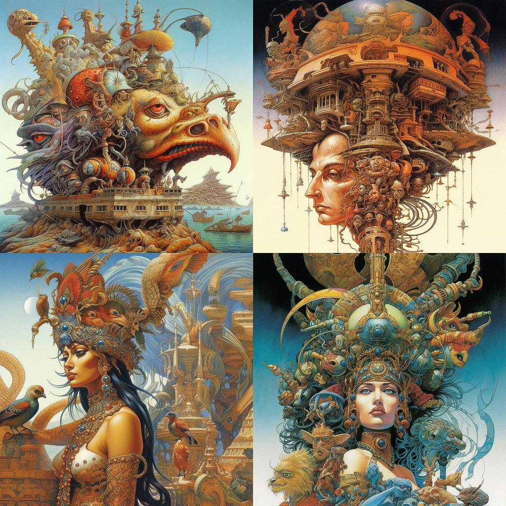 Patrick Woodroffe style, Midjourney V5.1, render 1 of 4