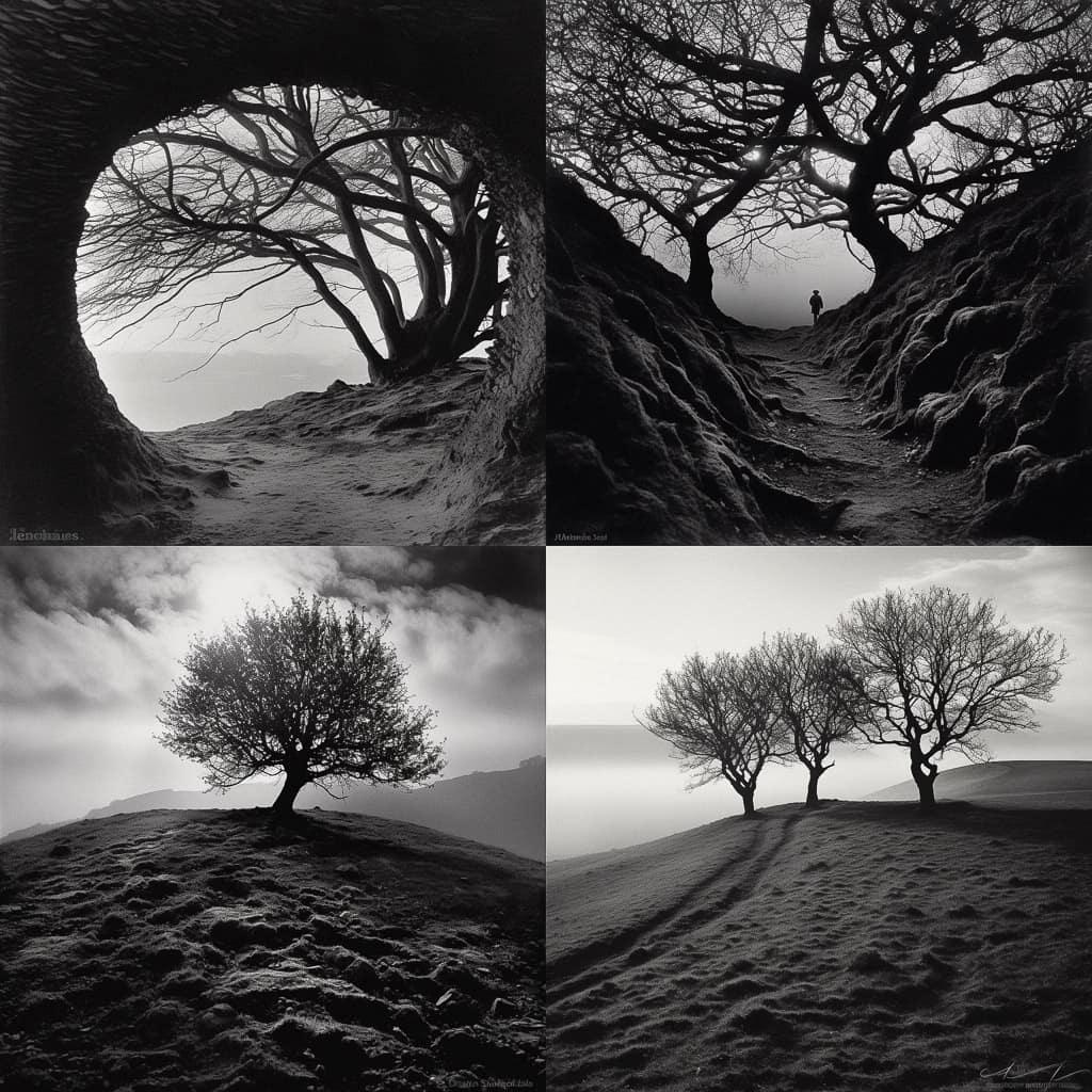 Paul Caponigro style, Midjourney V5.1, render 1 of 4