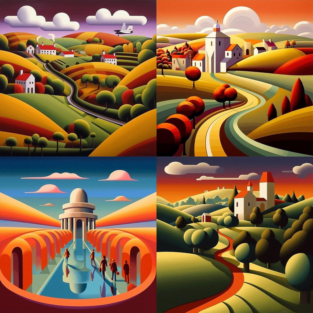 Paul Corfield style, Midjourney V5.1, render 1 of 4
