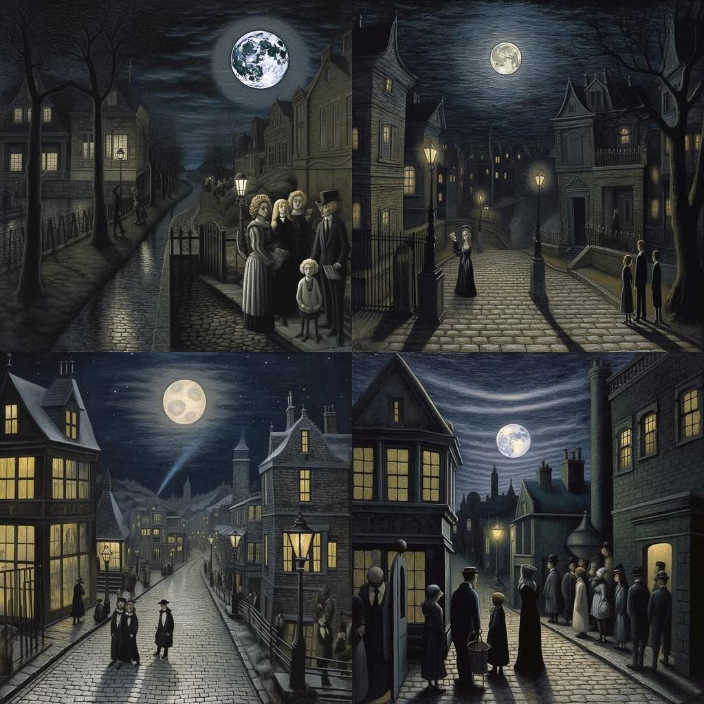 Paul Delvaux style, Midjourney V5.1, render 1 of 4