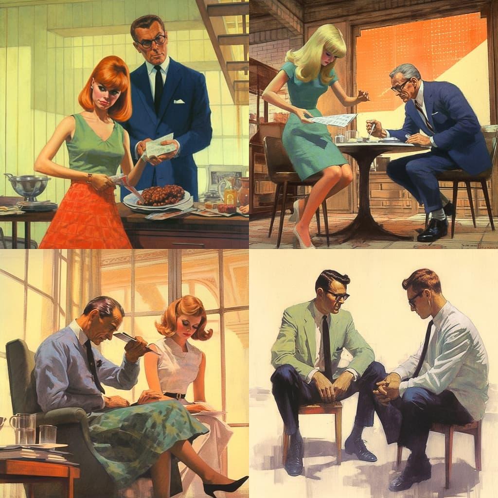 Paul Rader style, Midjourney V5.1, render 1 of 4