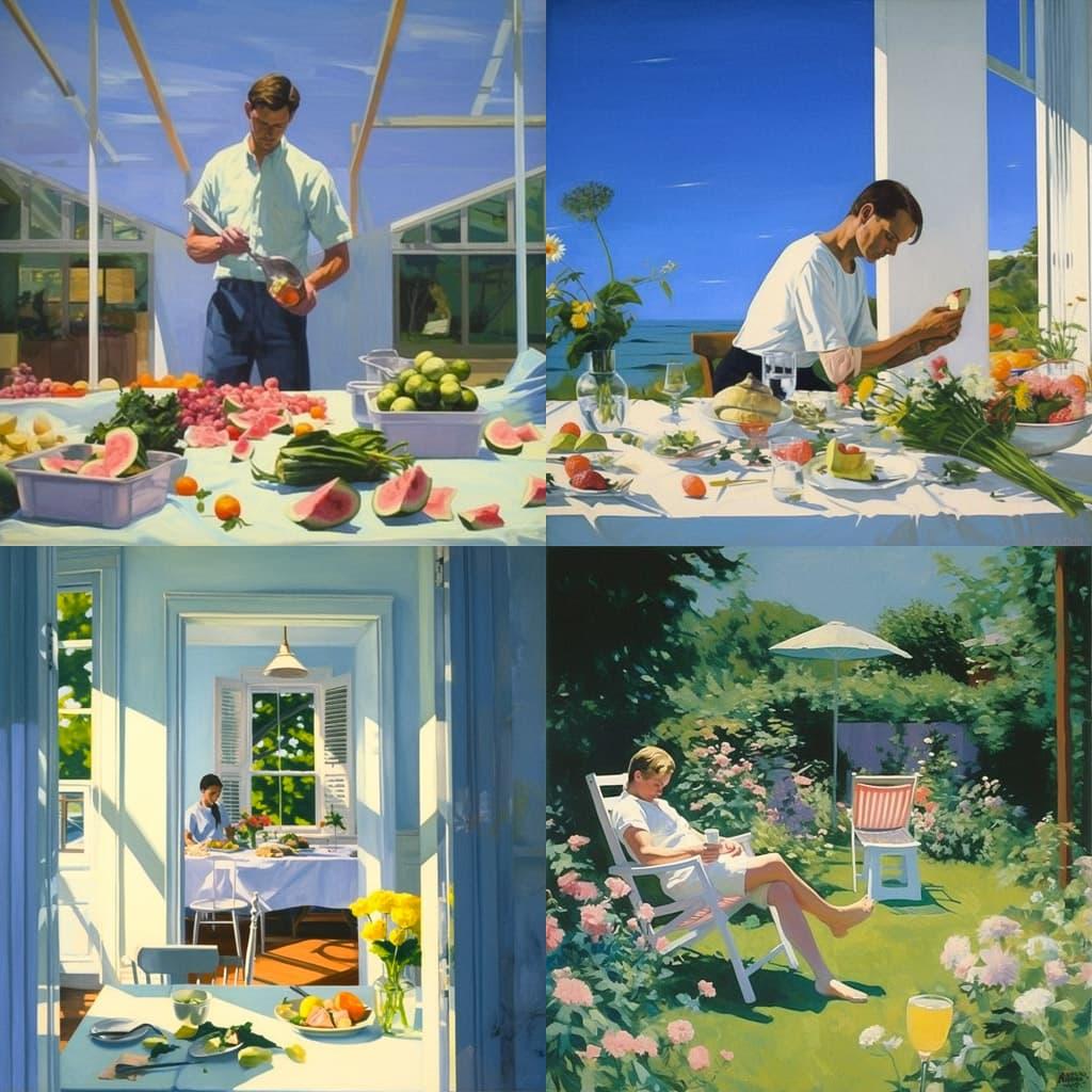 Paul Wonner style, Midjourney V5.1, render 1 of 4