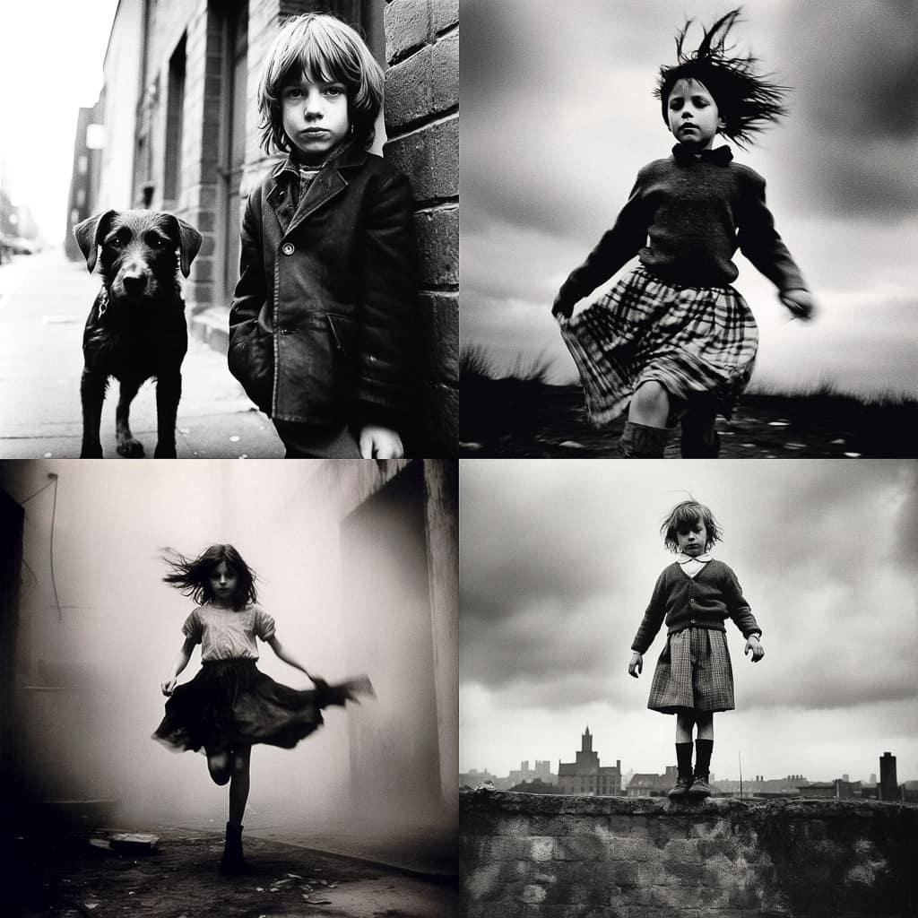 Pennie Smith style, Midjourney V5.1, render 1 of 4