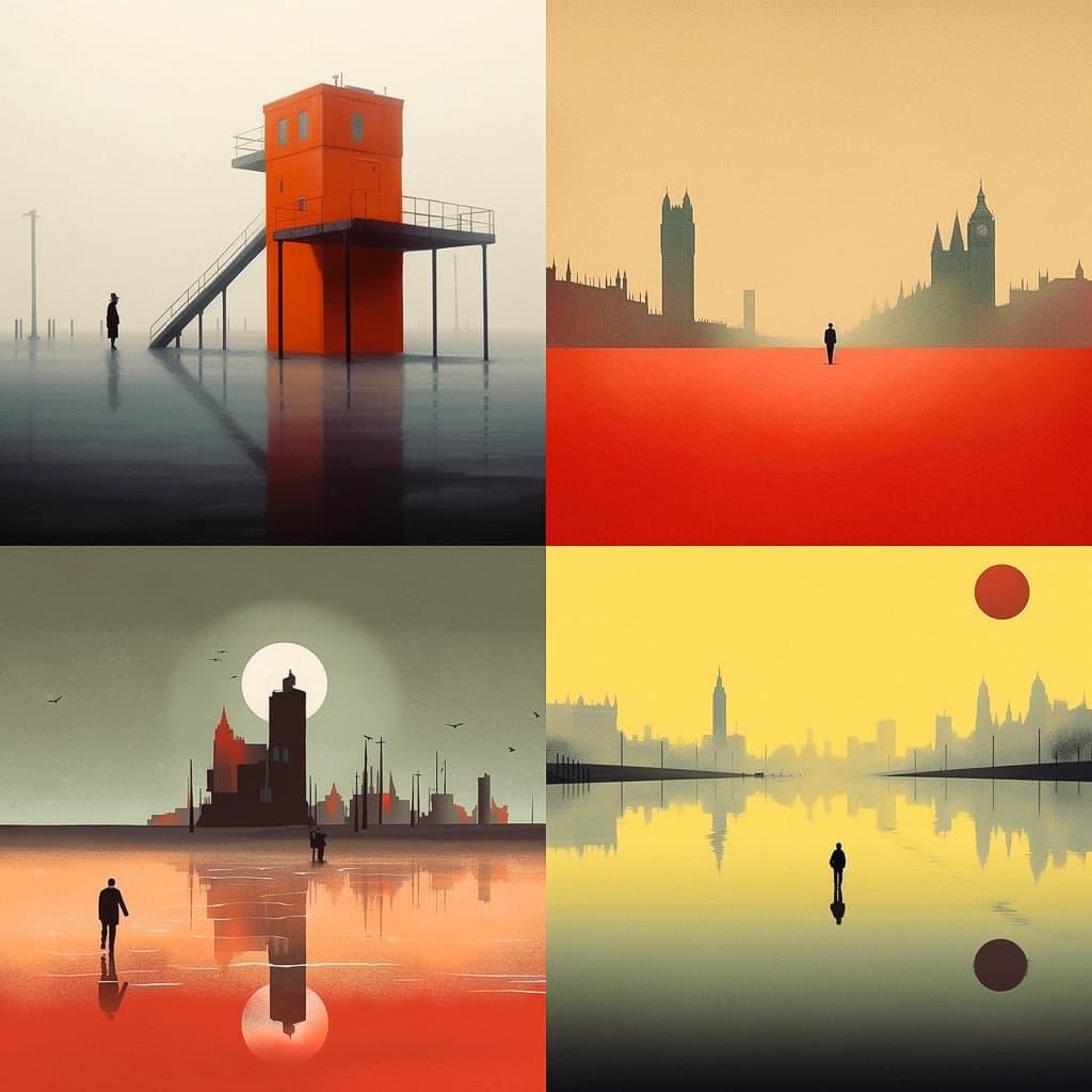 Pete Turner style, Midjourney V5.1, render 1 of 4