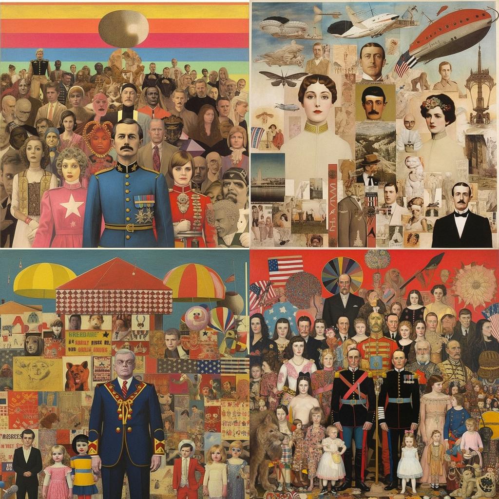 Peter Blake style, Midjourney V5.1, render 1 of 4