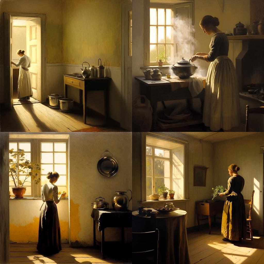 Peter Ilsted style, Midjourney V5.1, render 1 of 4
