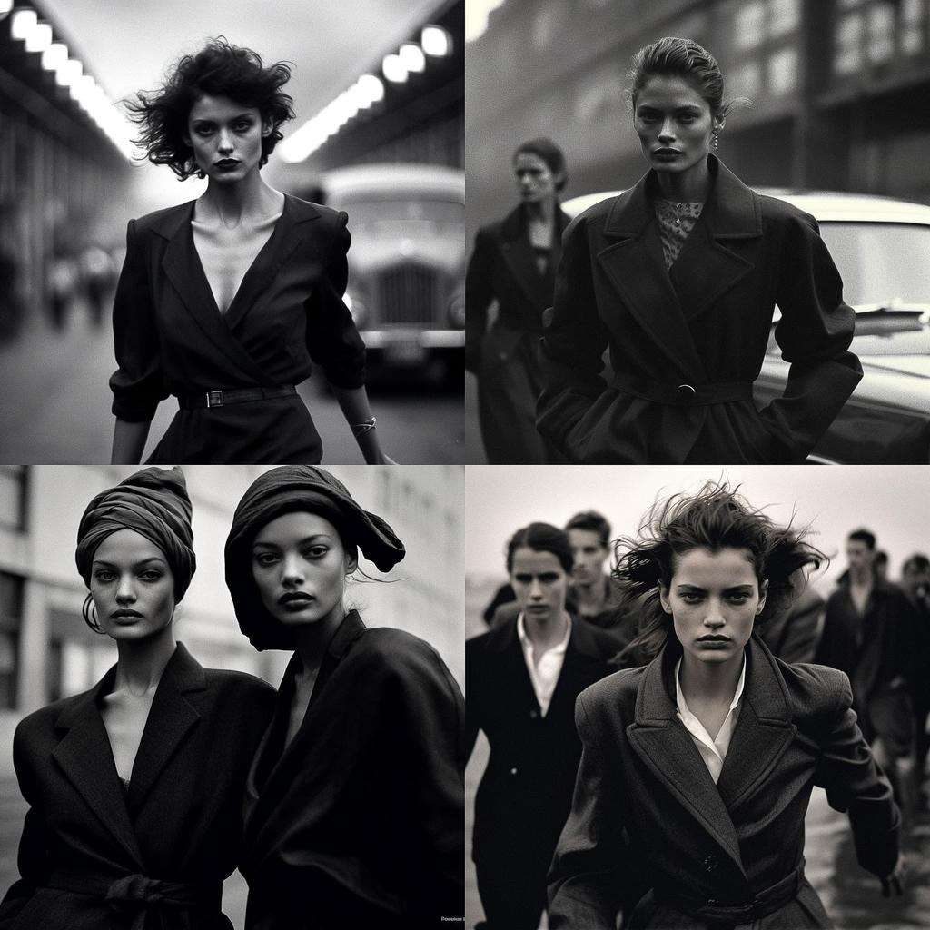 Peter Lindbergh style, Midjourney V5.1, render 1 of 4