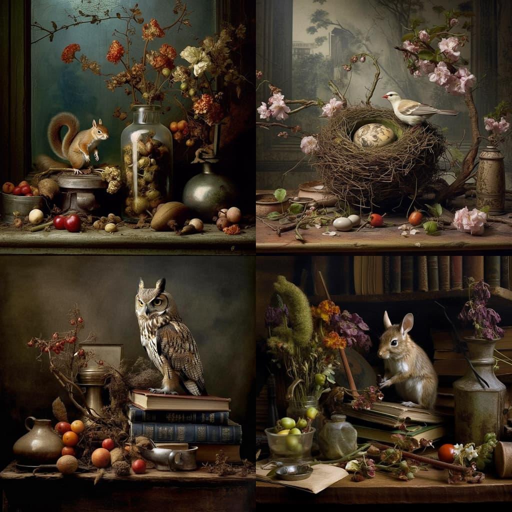 Peter Lippmann style, Midjourney V5.1, render 1 of 4
