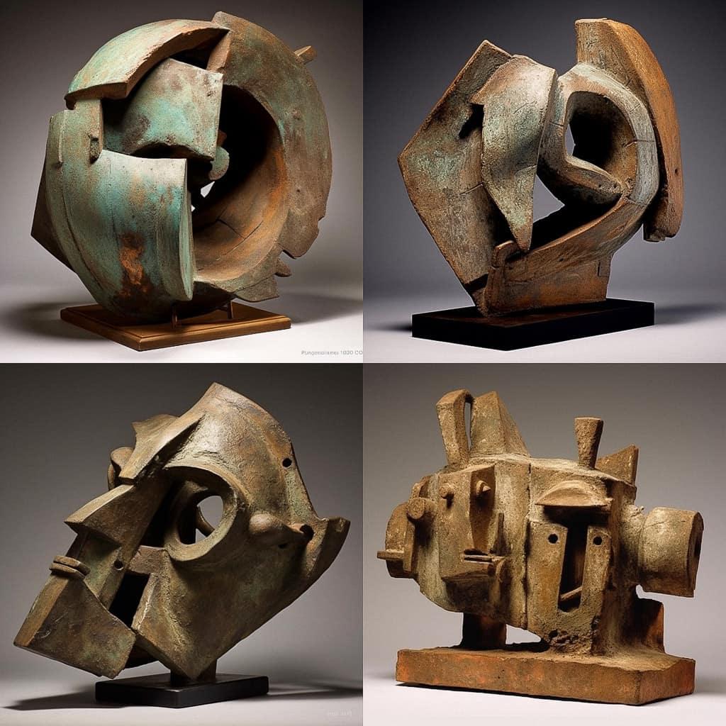 Peter Voulkos style, Midjourney V5.1, render 1 of 4