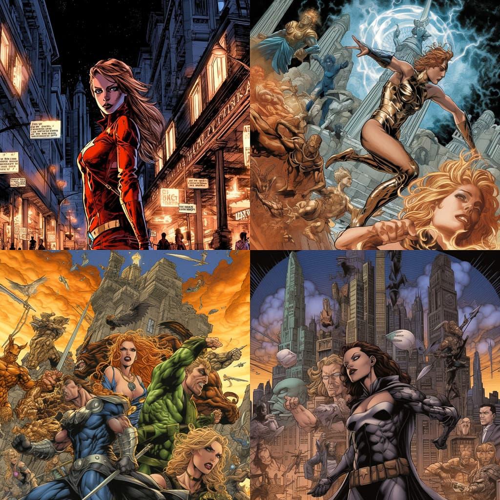 Phil Jimenez style, Midjourney V5.1, render 1 of 4