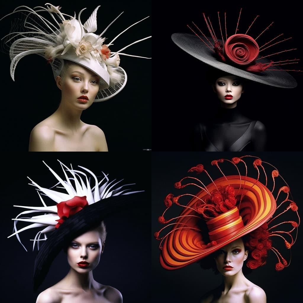 Philip Treacy style, Midjourney V5.1, render 1 of 4