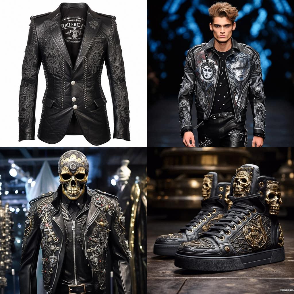 Philipp Plein style, Midjourney V5.1, render 1 of 4