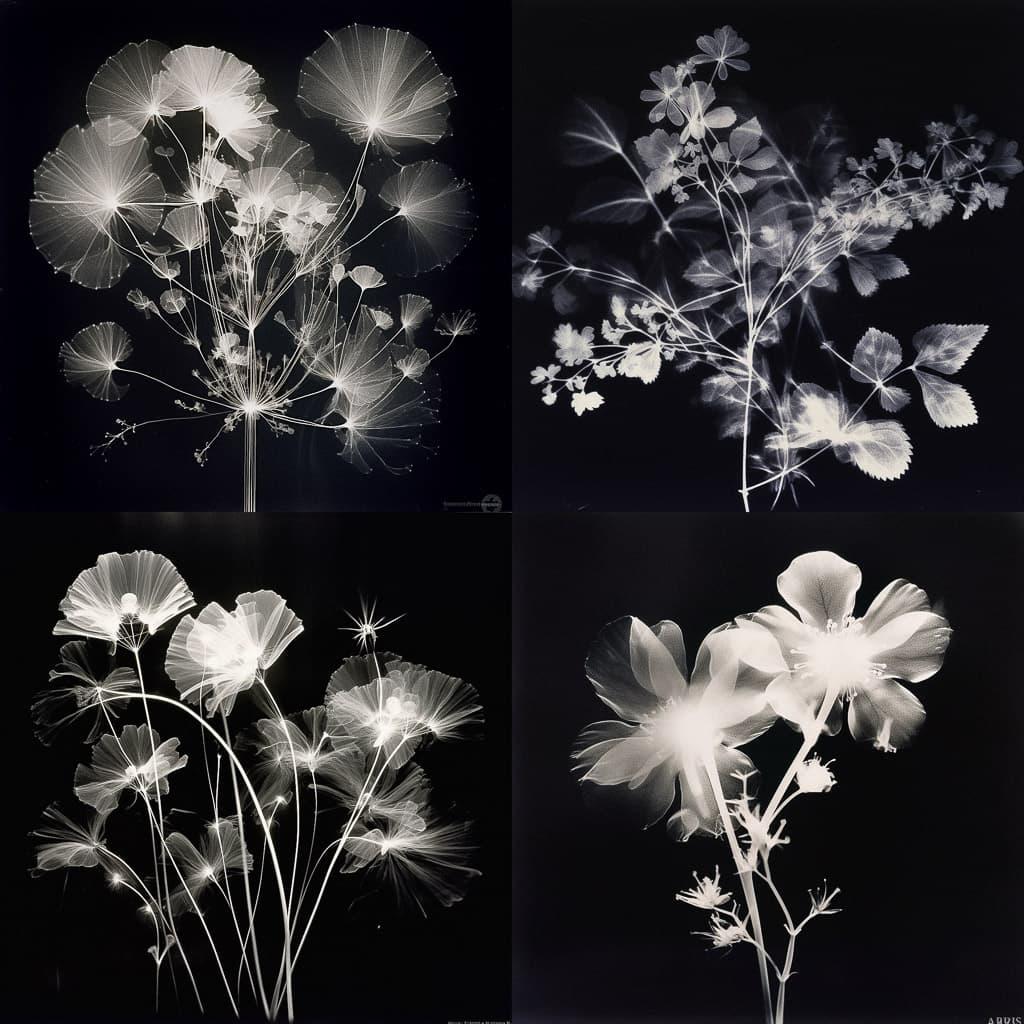 Photogram style, Midjourney V5.1, render 1 of 4