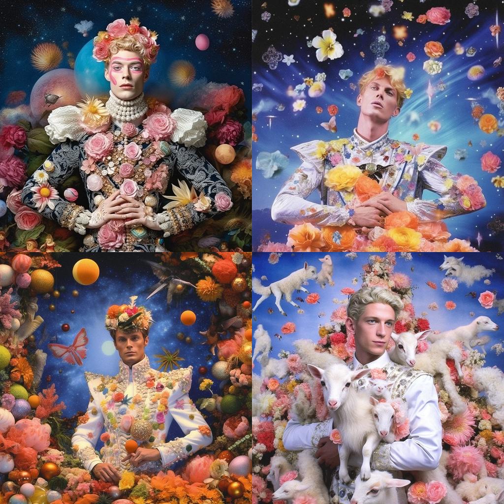 Pierre et Gilles style, Midjourney V5.1, render 1 of 4