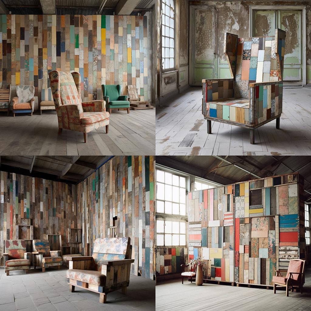 Piet Hein Eek style, Midjourney V5.1, render 1 of 4