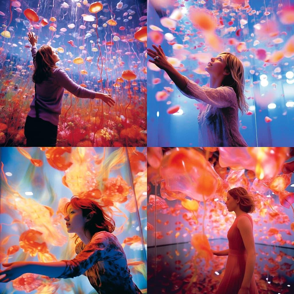 Pipilotti Rist style, Midjourney V5.1, render 1 of 4