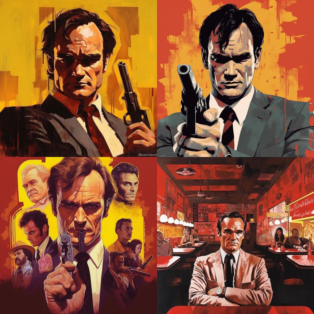 Quentin Tarantino style, Midjourney V5.1, render 1 of 4