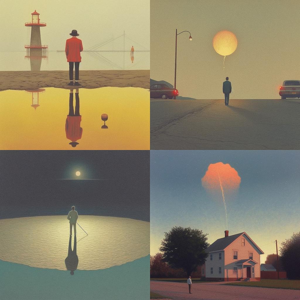 Quint Buchholz style, Midjourney V5.1, render 1 of 4