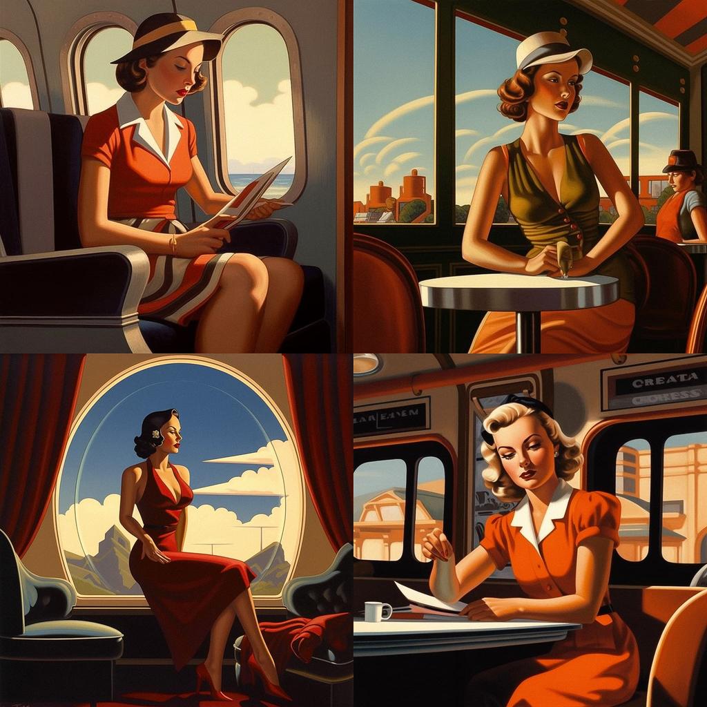 R. Kenton Nelson style, Midjourney V5.1, render 1 of 4