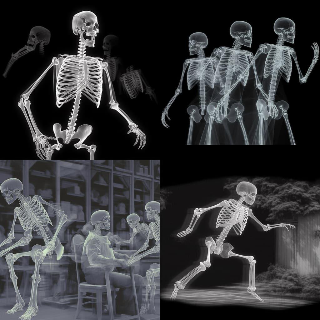 Radiographic image style, Midjourney V5.1, render 1 of 4