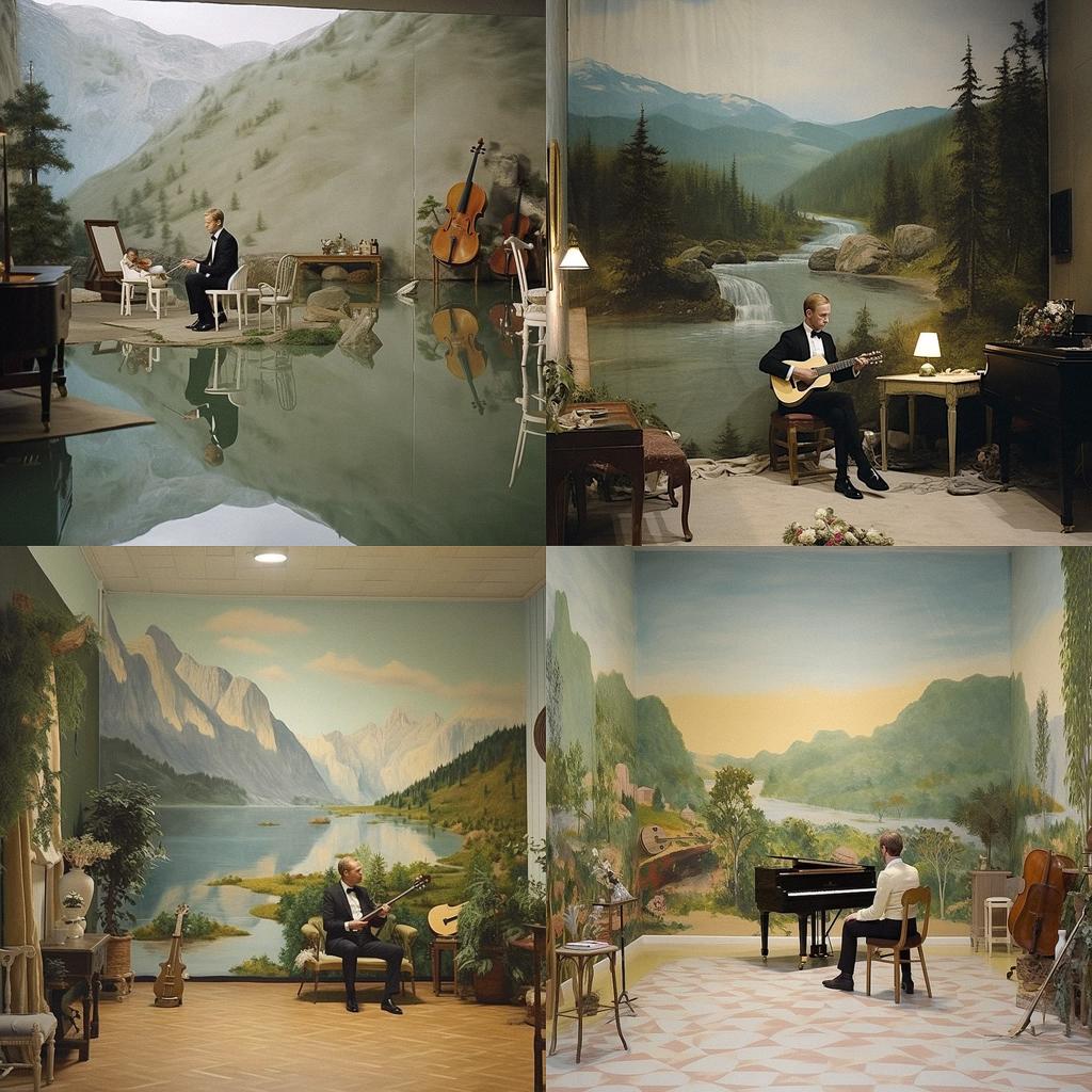 Ragnar Kjartansson style, Midjourney V5.1, render 1 of 4