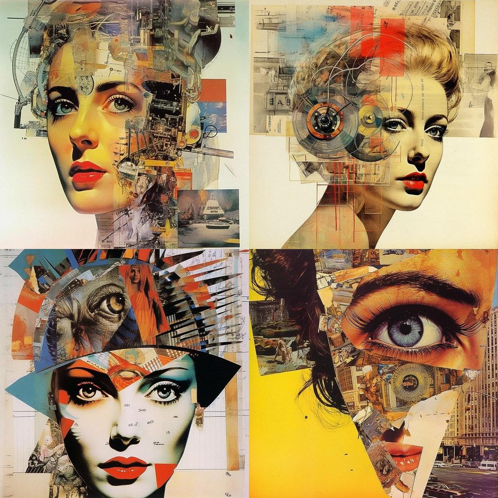 Raoul Hausmann style, Midjourney V5.1, render 1 of 4