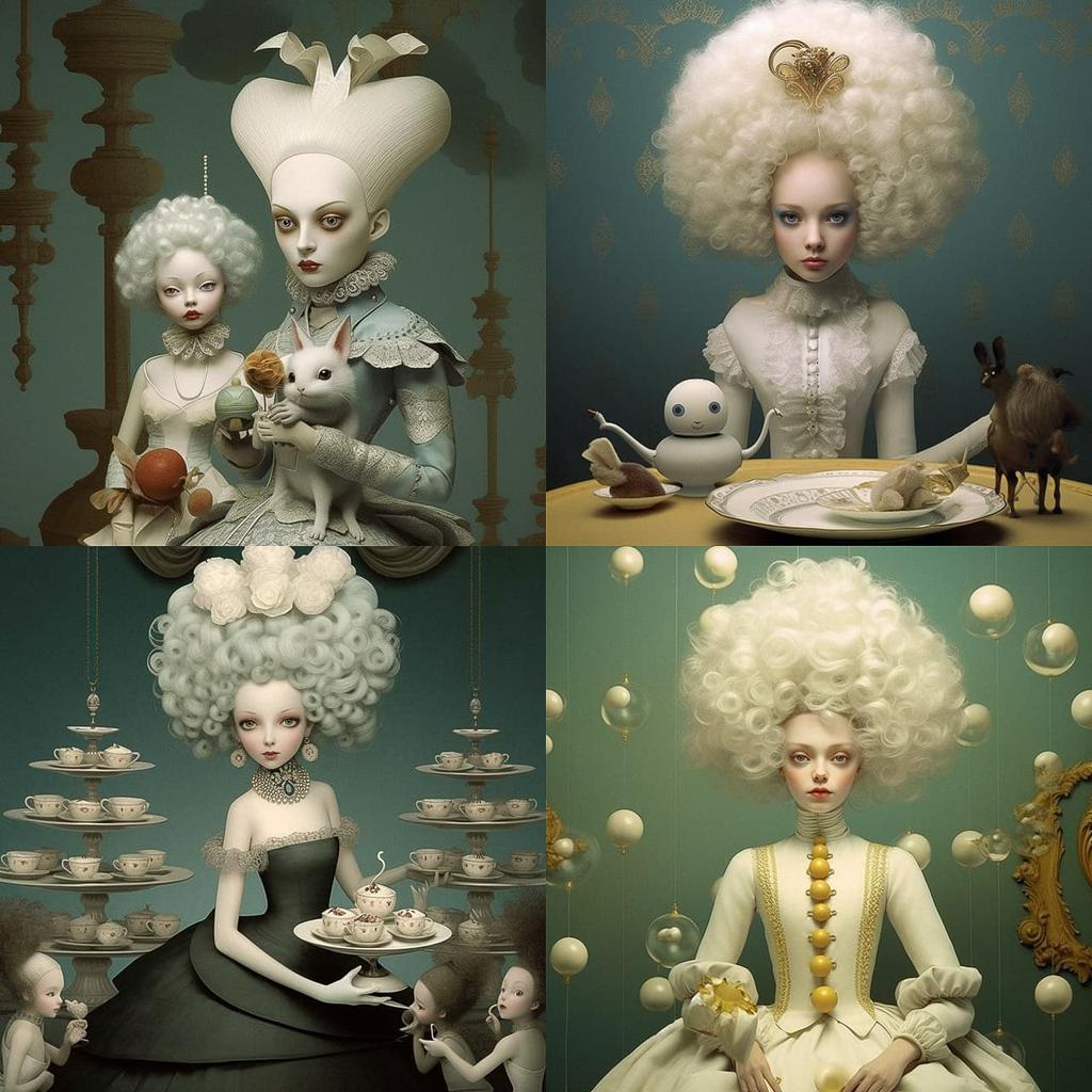 Ray Caesar style, Midjourney V5.1, render 1 of 4