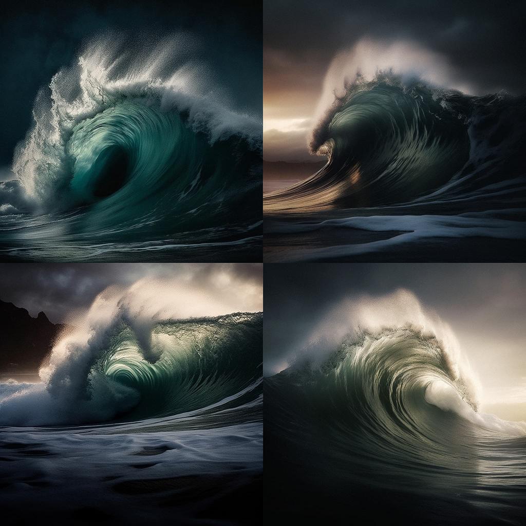 Ray Collins style, Midjourney V5.1, render 1 of 4