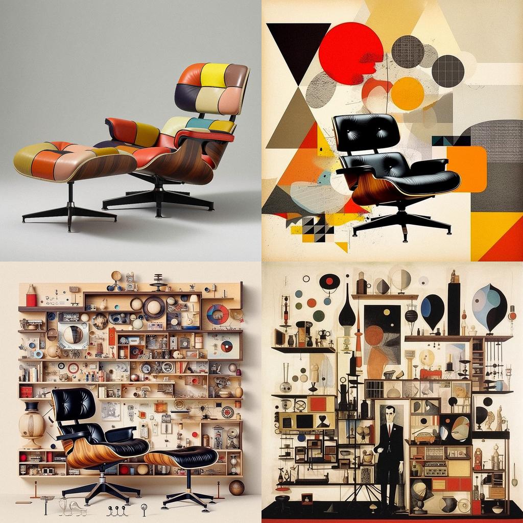 Ray Eames style, Midjourney V5.1, render 1 of 4