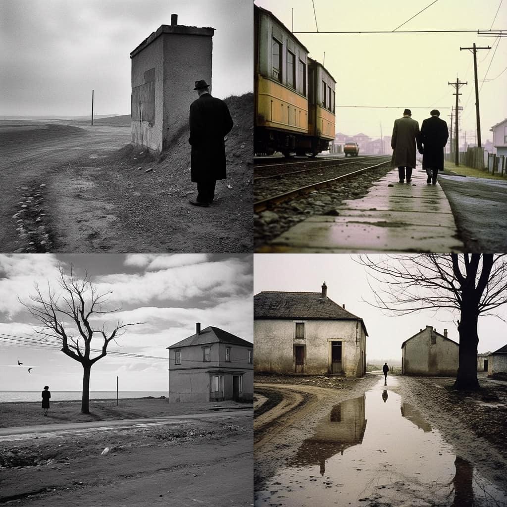Raymond Depardon style, Midjourney V5.1, render 1 of 4