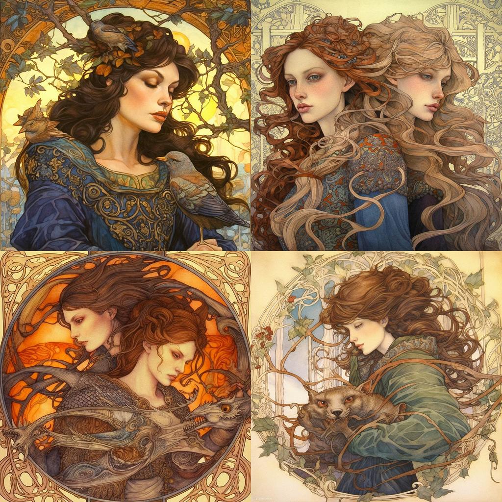 Rebecca Guay style, Midjourney V5.1, render 1 of 4