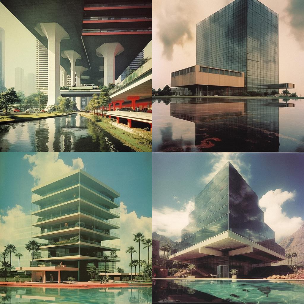 Rem Koolhaas style, Midjourney V5.1, render 1 of 4