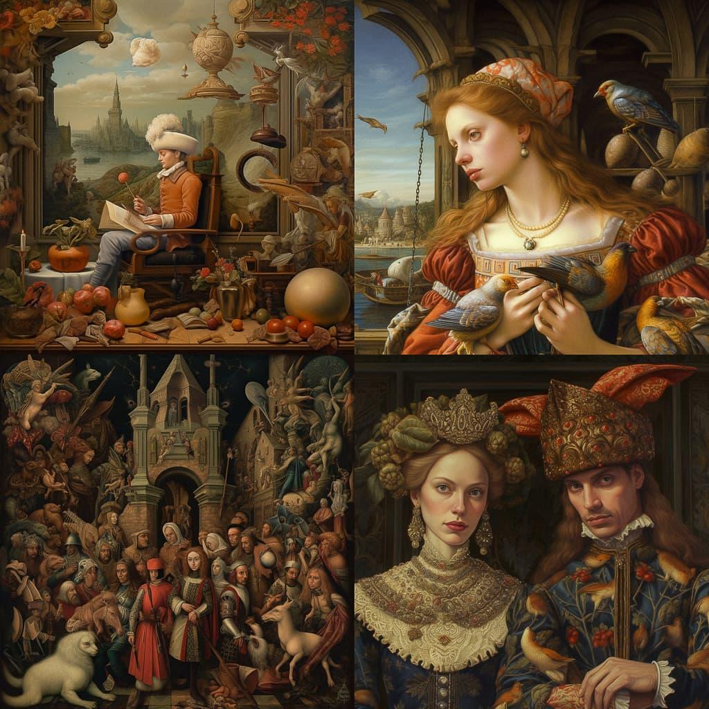 Renaissance style, Midjourney V5.1, render 1 of 4