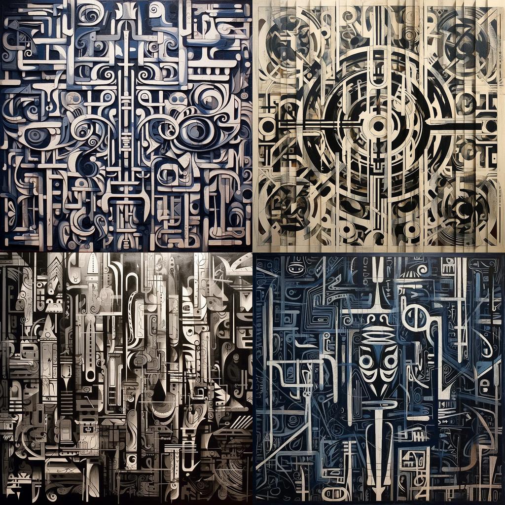 Retna style, Midjourney V5.1, render 1 of 4