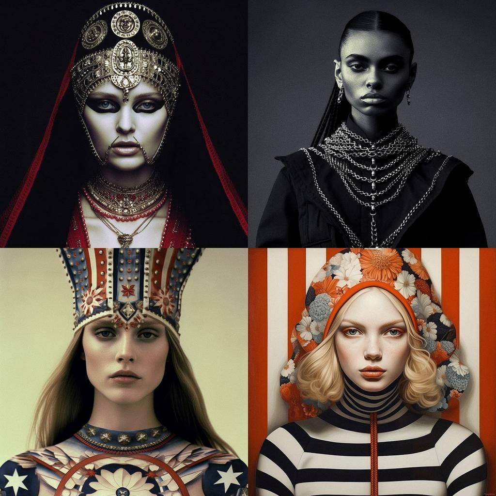 Riccardo Tisci style, Midjourney V5.1, render 1 of 4
