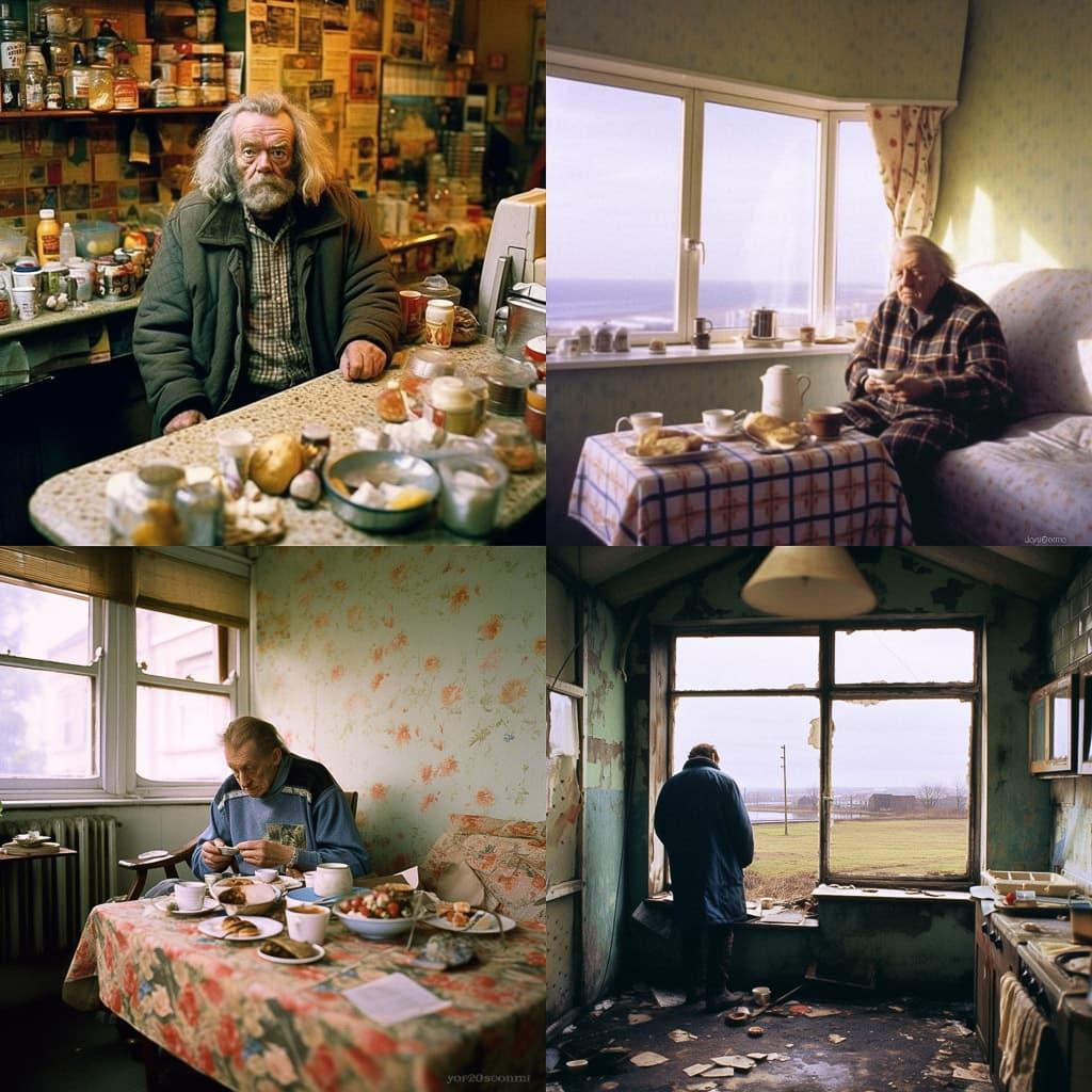 Richard Billingham style, Midjourney V5.1, render 1 of 4