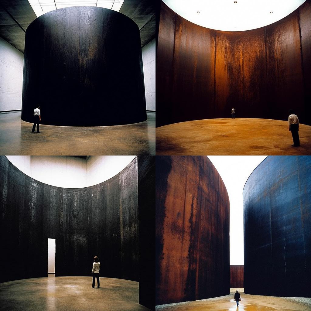 Richard Serra style, Midjourney V5.1, render 1 of 4
