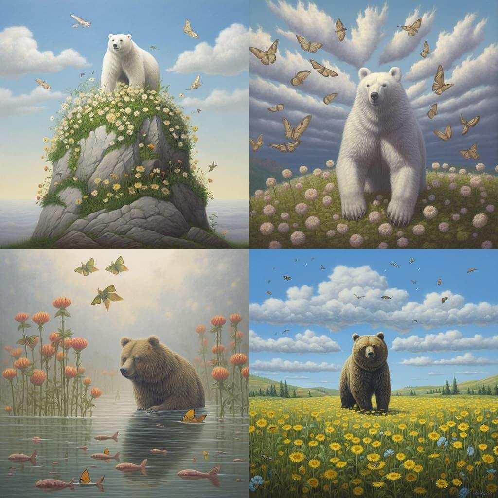 Robert Bissell style, Midjourney V5.1, render 1 of 4