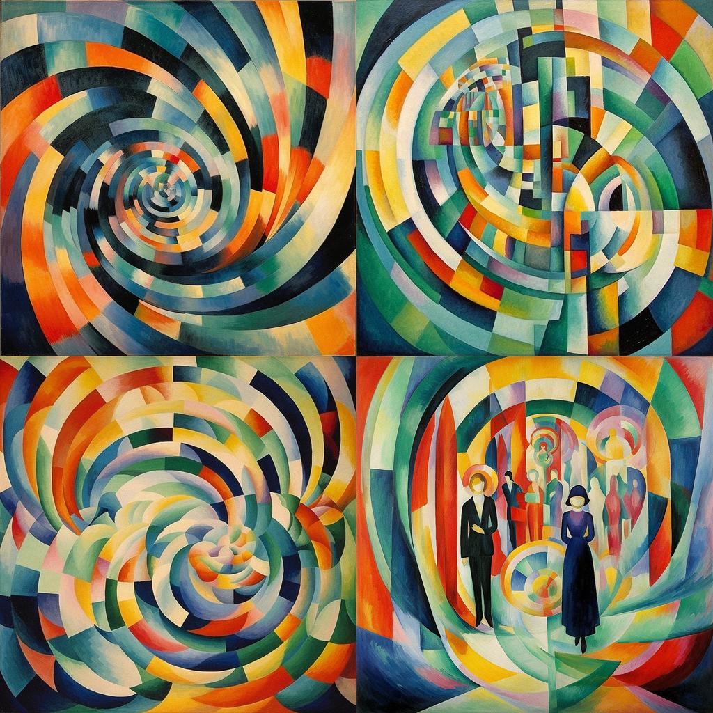 Robert Delaunay style, Midjourney V5.1, render 1 of 4
