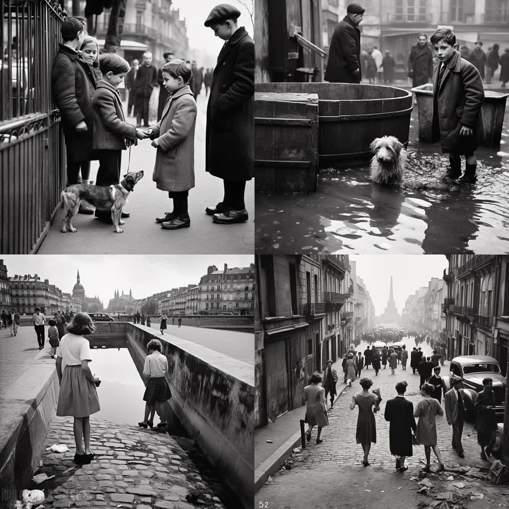 Robert Doisneau style, Midjourney V5.1, render 1 of 4