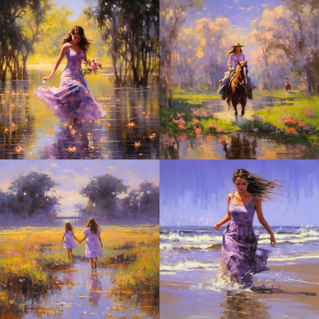 Robert Hagan style, Midjourney V5.1, render 1 of 4