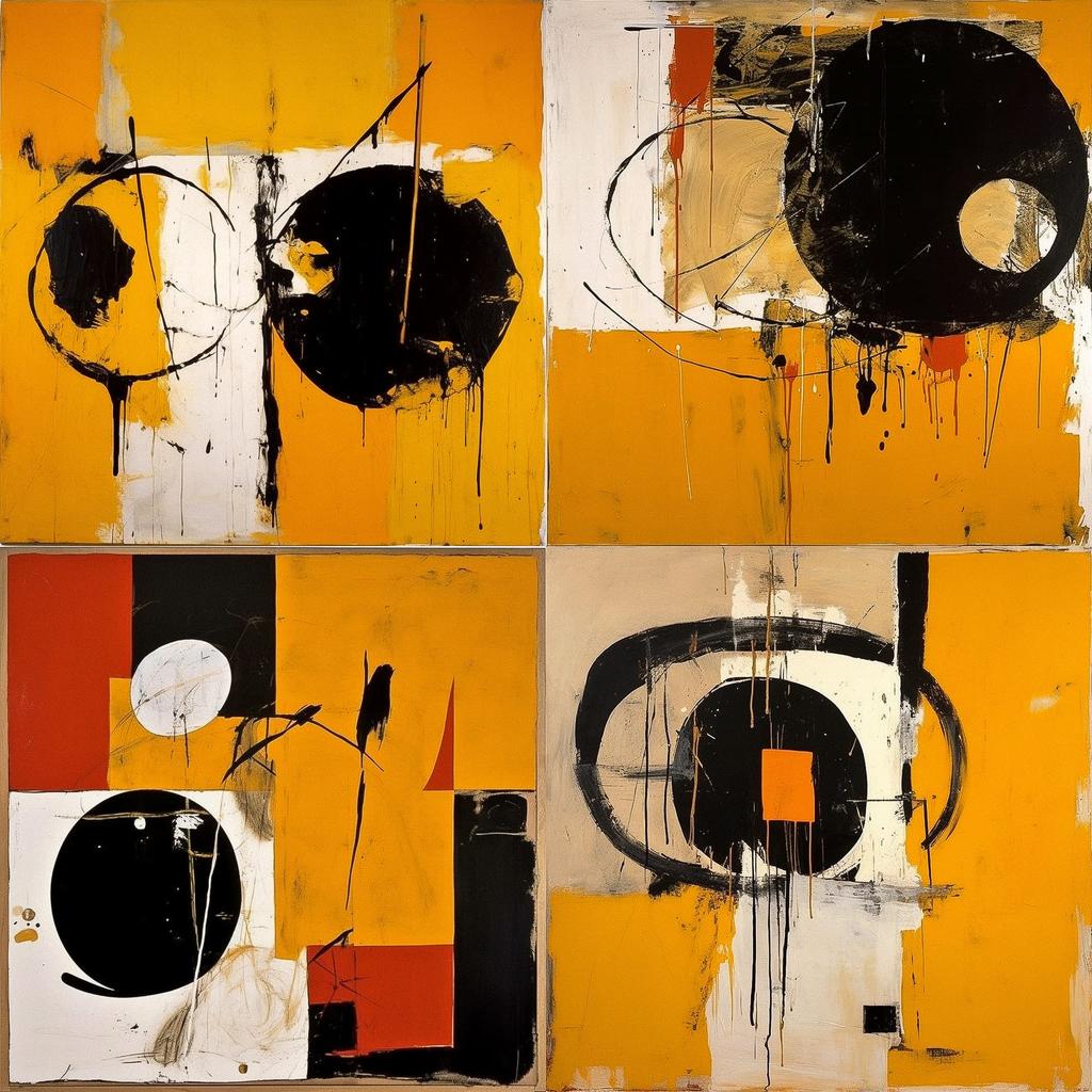 Robert Motherwell style, Midjourney V5.1, render 1 of 4