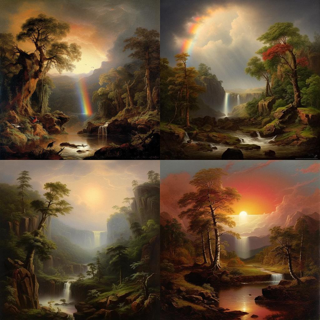 Robert Seldon Duncanson style, Midjourney V5.1, render 1 of 4