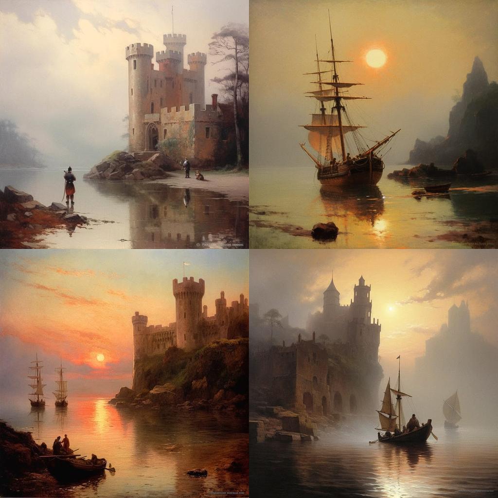 Robert Swain Gifford style, Midjourney V5.1, render 1 of 4