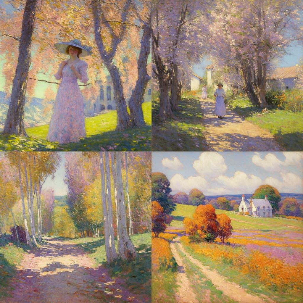 Robert Vonnoh style, Midjourney V5.1, render 1 of 4