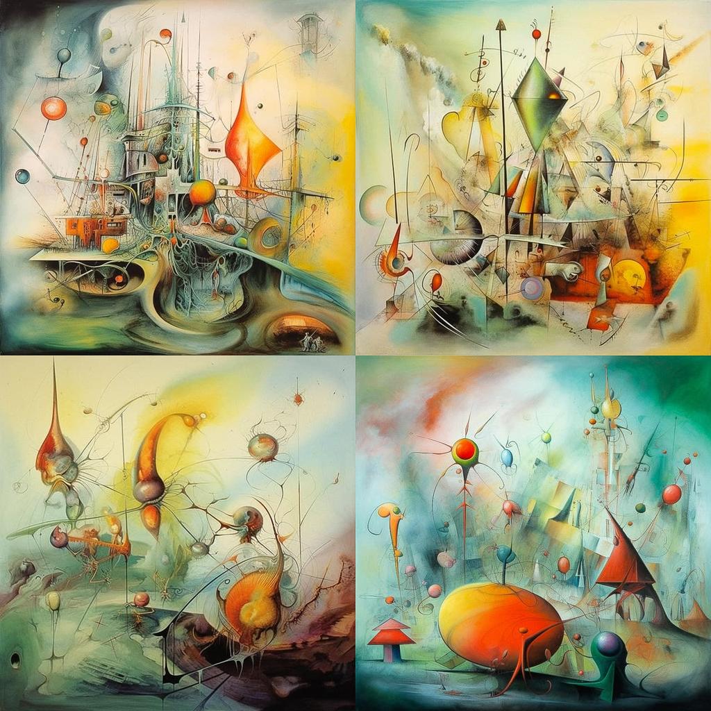 Roberto Matta style, Midjourney V5.1, render 1 of 4