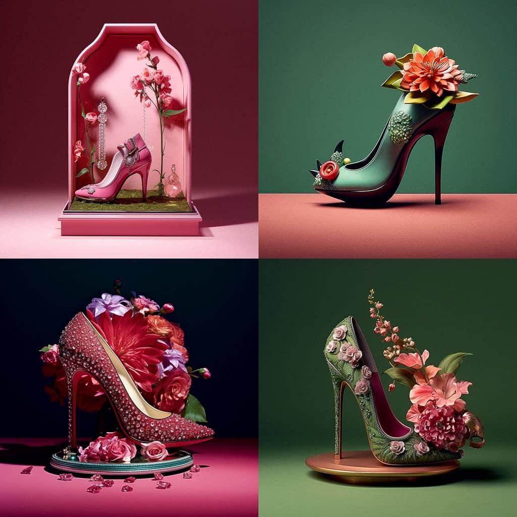 Roger Vivier style, Midjourney V5.1, render 1 of 4