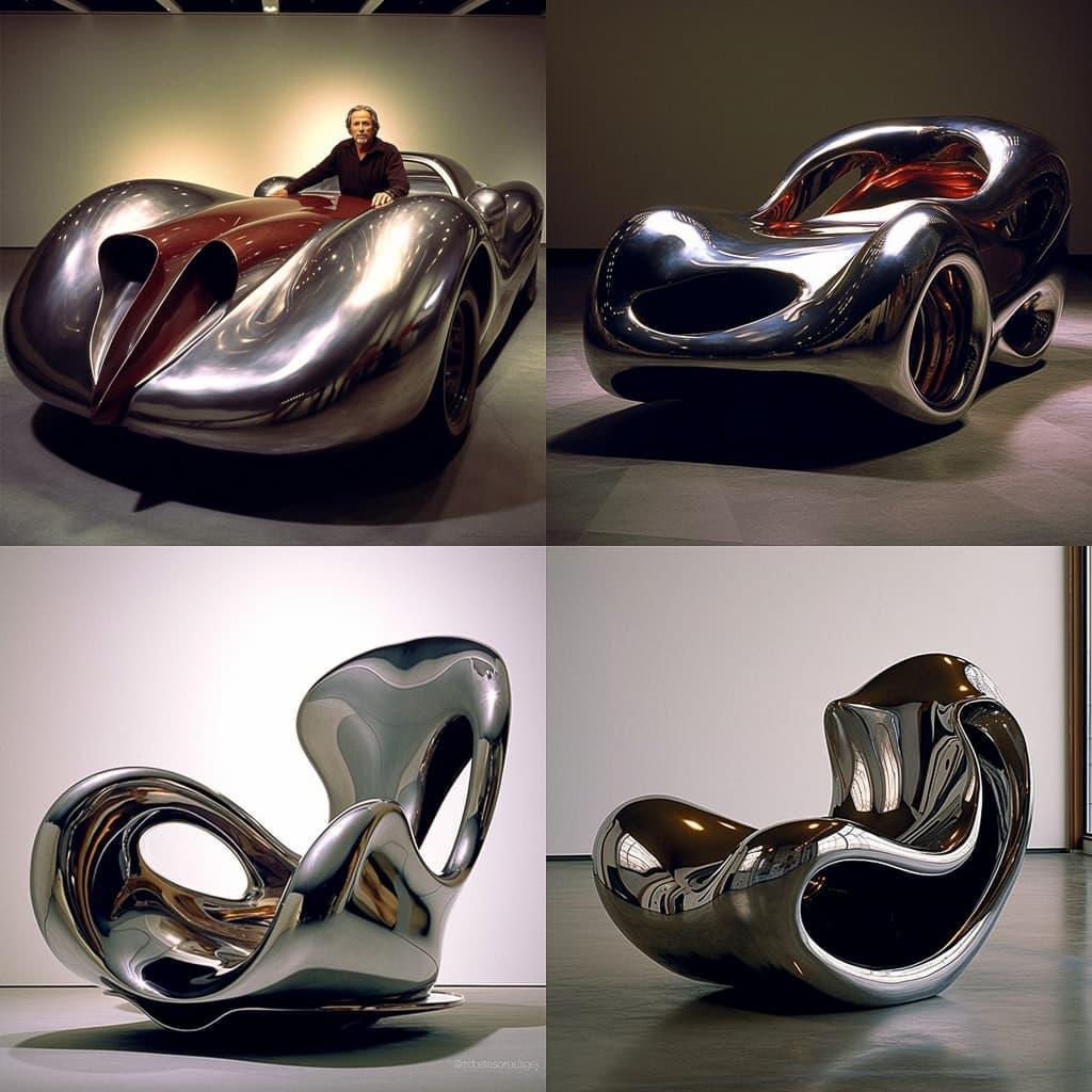 Ron Arad style, Midjourney V5.1, render 1 of 4