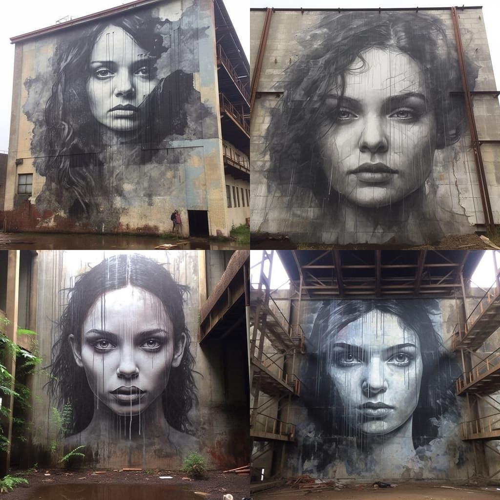 Rone style, Midjourney V5.1, render 1 of 4
